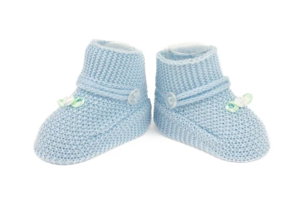 Zapatos de bebé azules — Foto de Stock