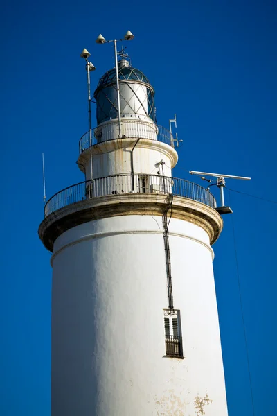 stock image Malaga lighthouse