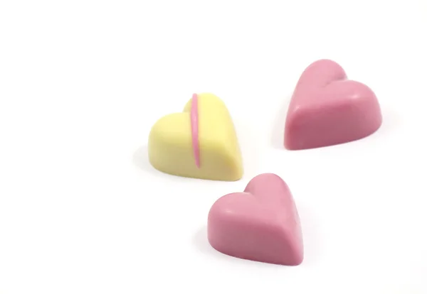 stock image Heart shaped chocolates