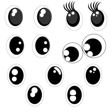 Big funny eyes clipart