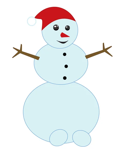 stock vector Snowman