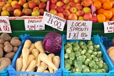 English autumn fruit and veg clipart