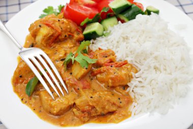 South Indian chicken curry clipart