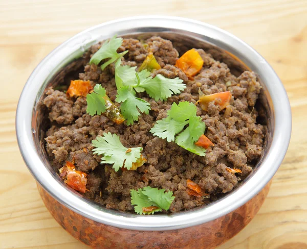 Keema minced beef curry — Stock Photo, Image