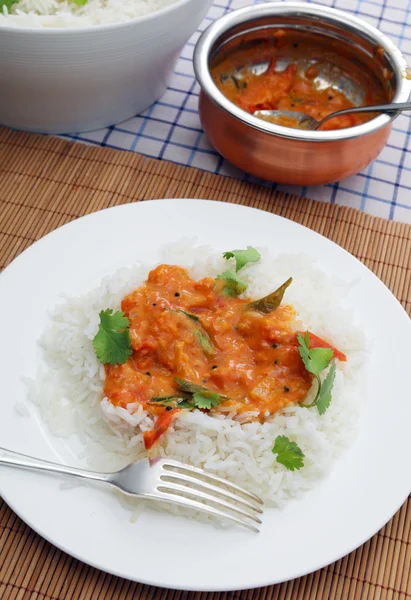 Kerala Tomaten Curry vertikal — Stockfoto