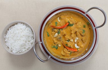 Chicken cashew curry from above clipart