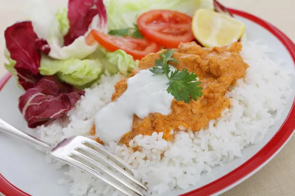 Stock image Chicken tikka masala meal