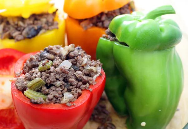Stuffed peppers oven ready — Stock Photo, Image