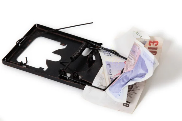 Sterling pound financial trap — Stock Photo, Image