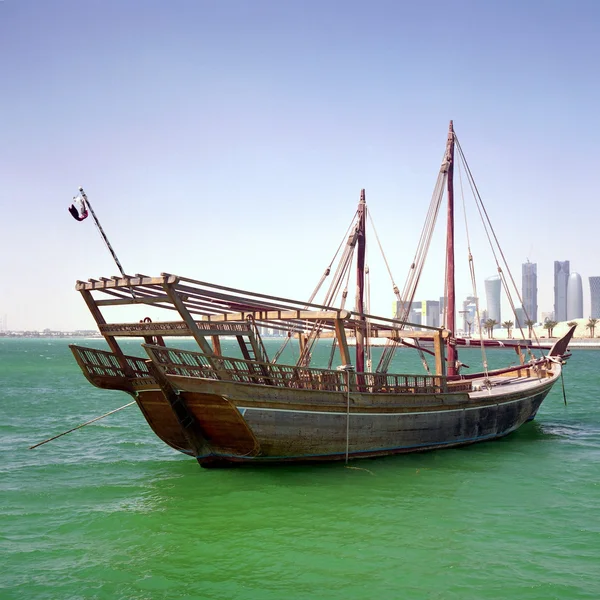卡塔尔繁荣单桅帆船 — 图库照片