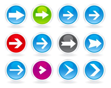 Different style arrows clipart