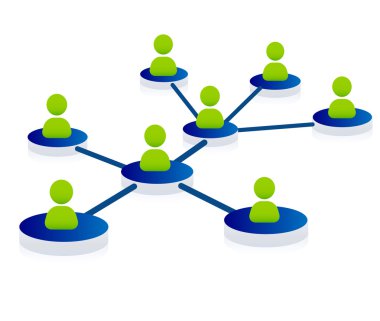 Networking illustration clipart