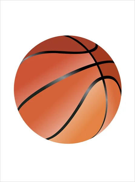 Оранжевый баскетбол — стоковый вектор