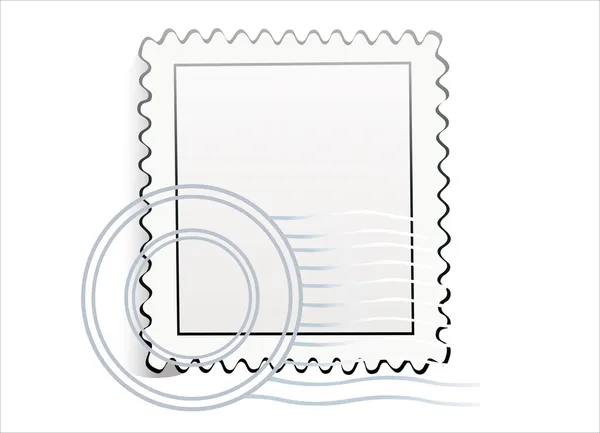 Prázdná poštovní známky. — Stockový vektor