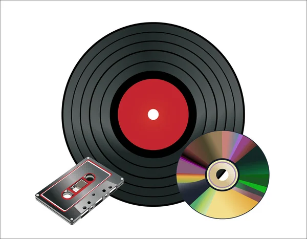 Vinyl skiva — Stock vektor