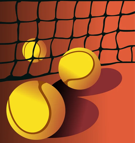 Palla da tennis — Vettoriale Stock