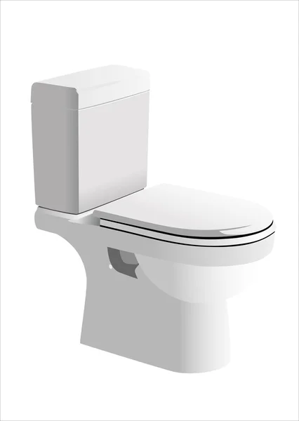 Toilette im Badezimmer — Stockvektor