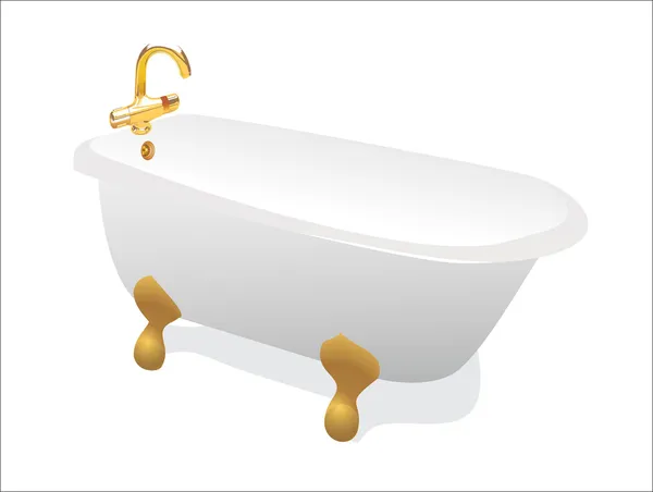 复古浴缸 — 图库矢量图片