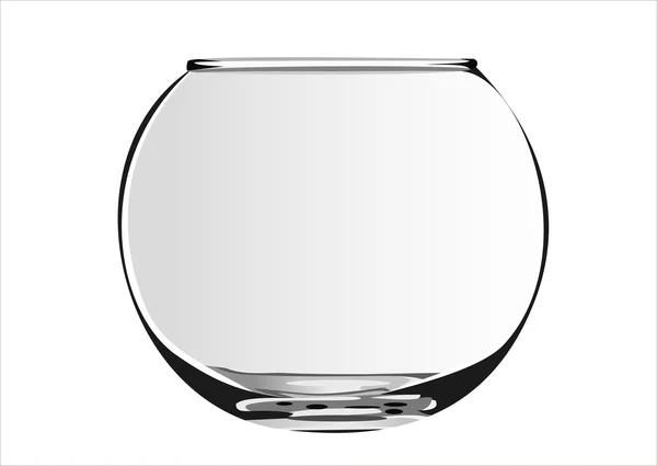 Крупним планом вид рибної чаші ізольовано на білому — стоковий вектор