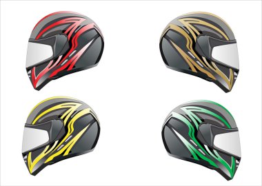 Motorcycle helmet. clipart