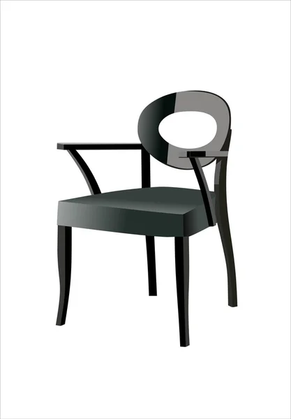 Chaise noire — Image vectorielle
