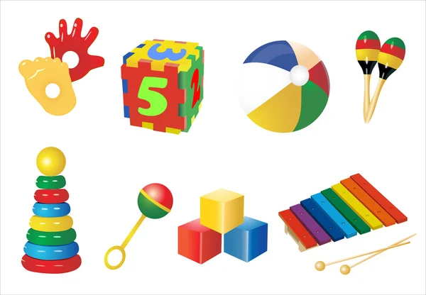 Dětské hračky — Stockový vektor