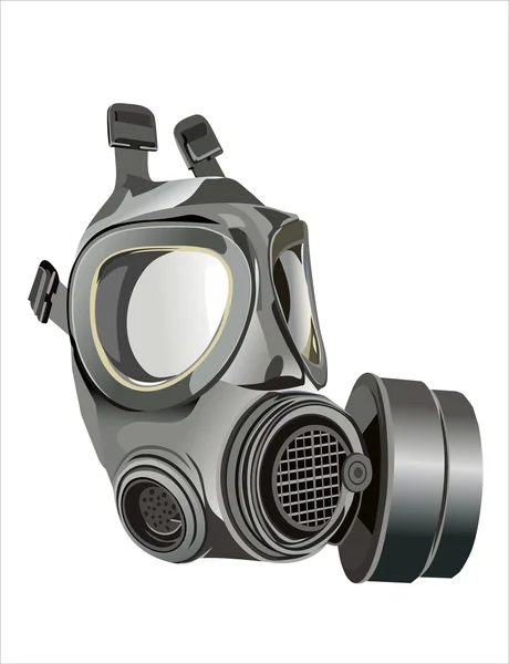 Imagem fina de máscara de gás do exército britânico clássico — Vetor de Stock