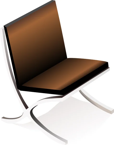 흰 바탕에 분리 된 갑옷 의자 — 스톡 벡터