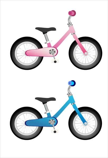 Bicicleta infantil — Vector de stock