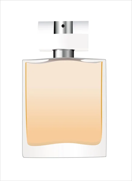 Пляшка парфумів ізольована на білому тлі — стоковий вектор