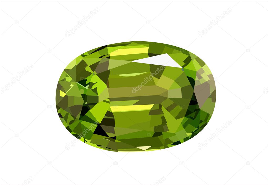 Emerald Vector Gemstone Illustration — Stock Vector © Mitay20 8806270