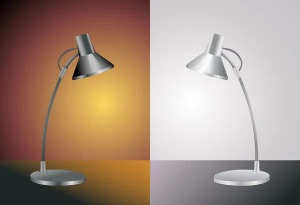 Lámpara de mesa decorativa — Vector de stock
