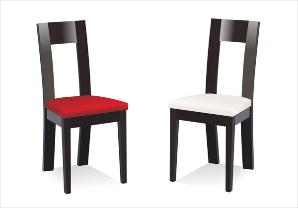 Twee stoelen — Stockvector