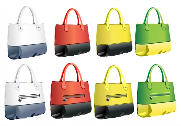 Дизайнерські сумки жіночі . — стоковий вектор
