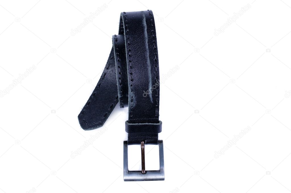 Old leather belt