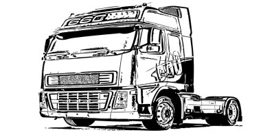 Truck, vector clipart