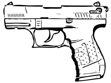 Handgun clipart