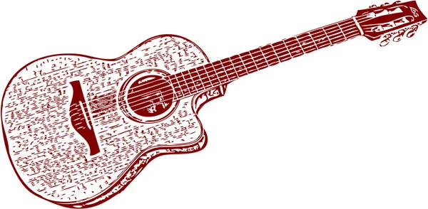 शास्त्रीय गिटार — स्टॉक वेक्टर