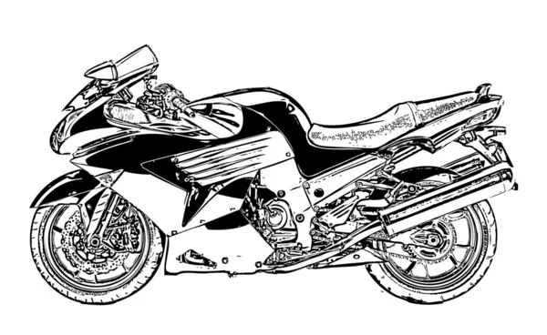 Motorkerékpár — Stock Vector