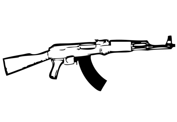 Vojenská puška — Stockový vektor