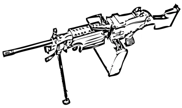 Fusil militaire — Image vectorielle