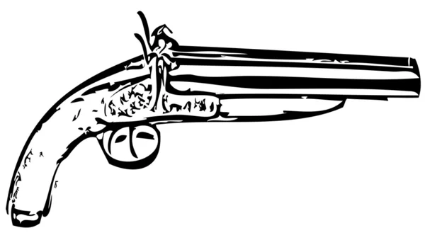 古代的枪 — 图库矢量图片