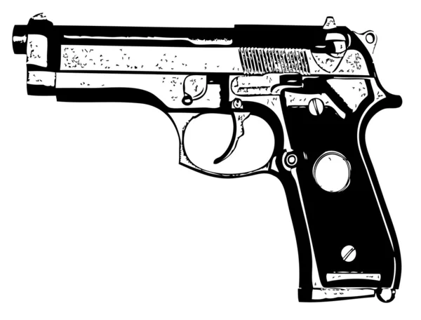 Arme de poing — Image vectorielle