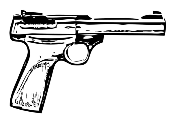 Arme de poing — Image vectorielle