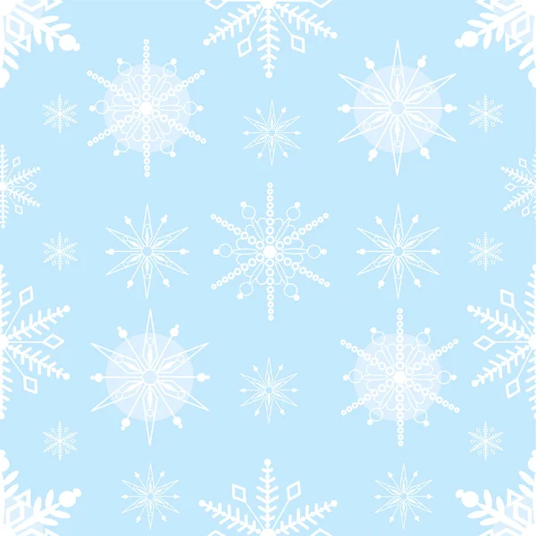Copo de nieve sin costura — Archivo Imágenes Vectoriales