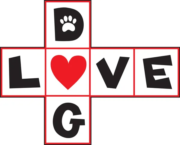 Amour pour chien — Image vectorielle