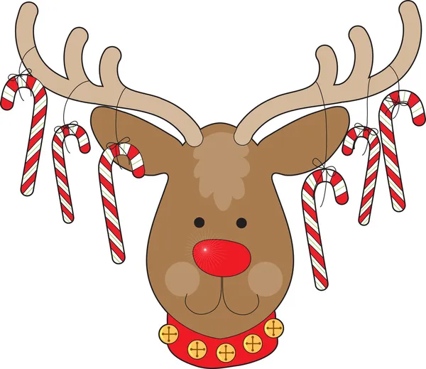 Reindeer Ornaments — Stock Vector