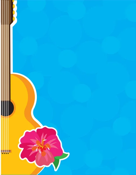 Hibiscus κιθάρα — Διανυσματικό Αρχείο