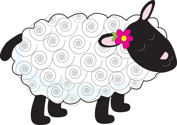 Little Lamb — Stock Vector
