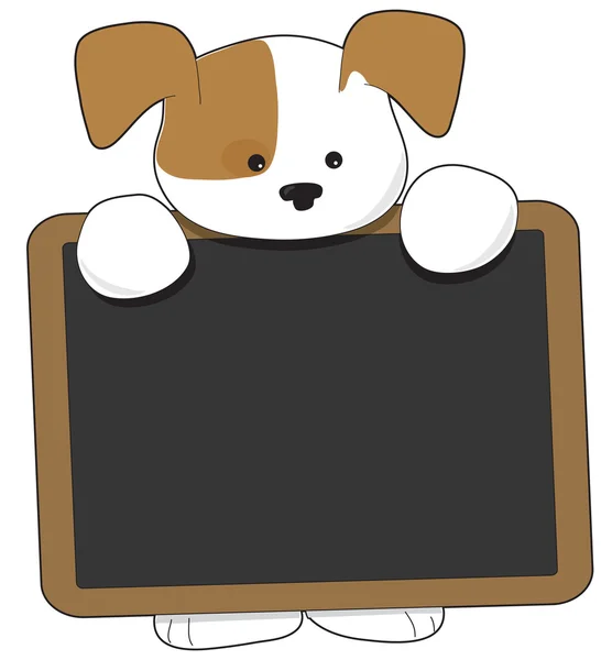 Puppy Blackboard — Stock Vector